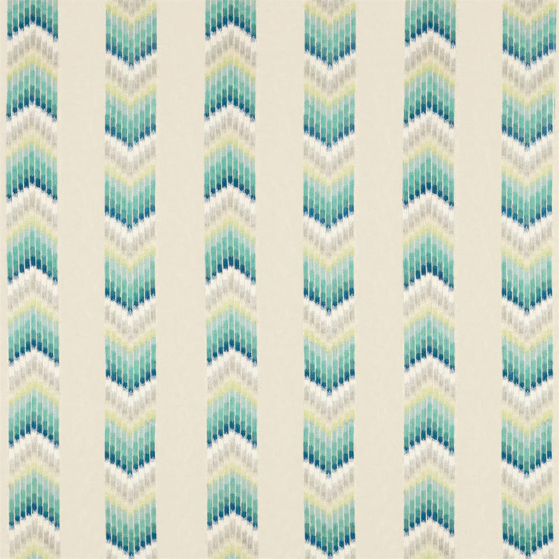Kengo Fabric, Emerald/Zest