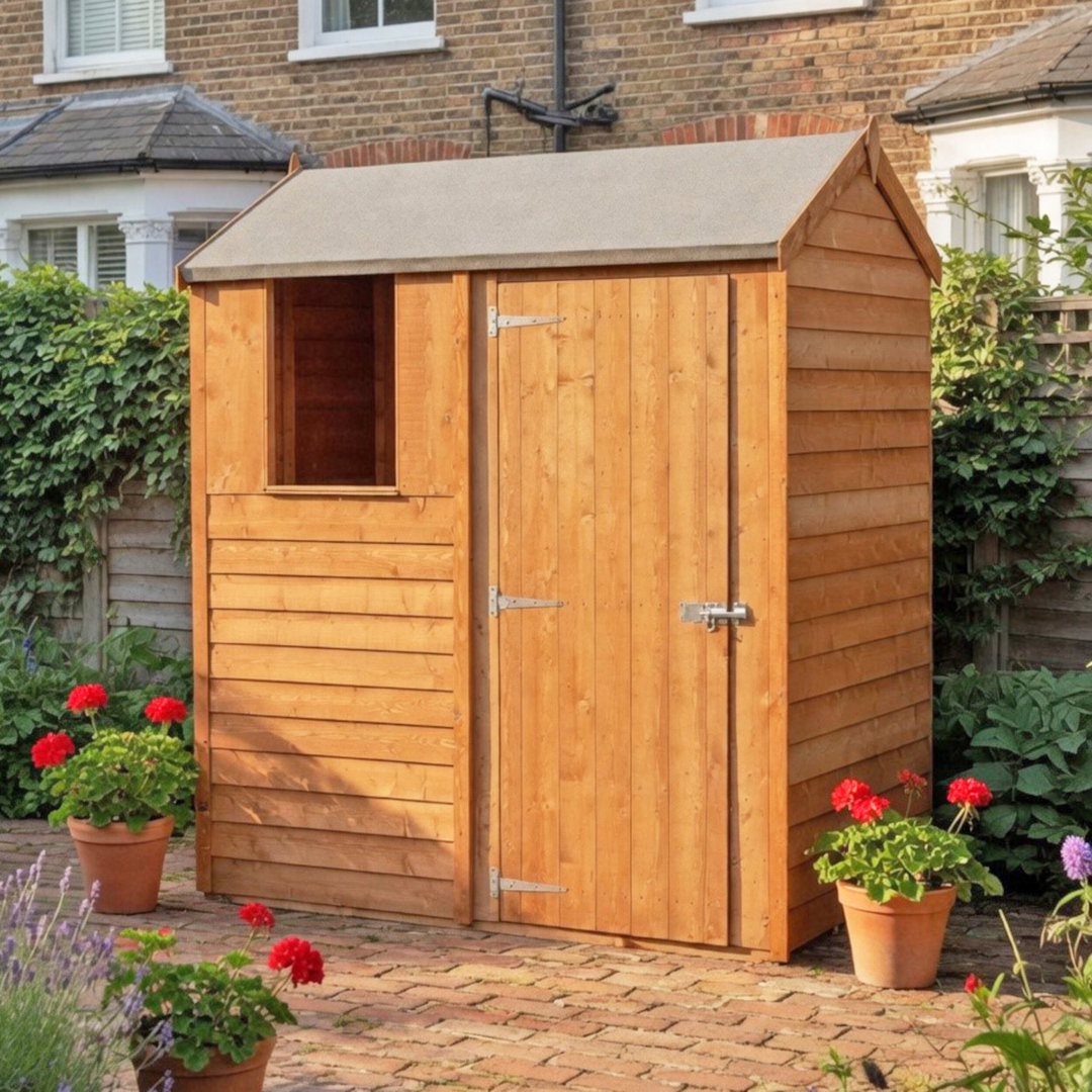 Garden Value Overlap 6 X 4 Reverse Apex Shed - Shire | TJ Hughes - Image 4