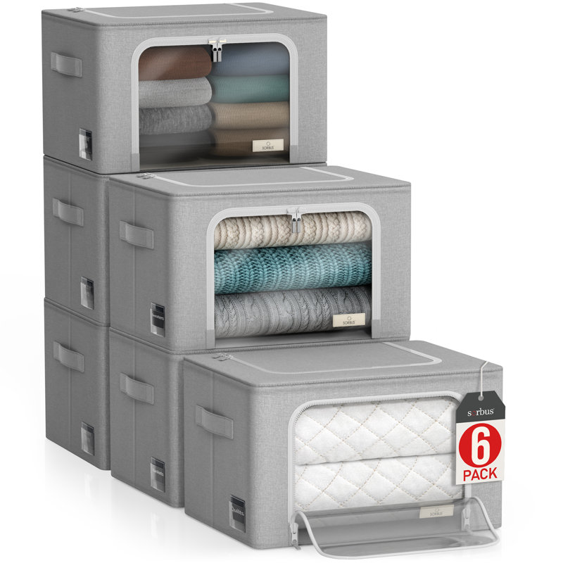 Sac de rangement en polyester Sorbus, Gris