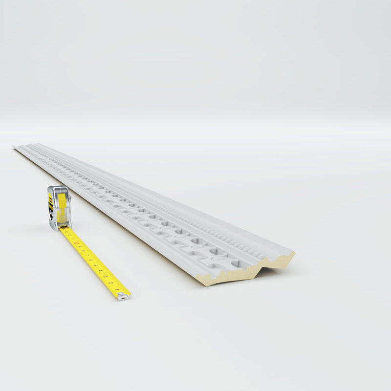 94.5" White Polyurethane Decorative Crown Moulding
