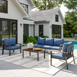 5 Person Sofa Seating Group With Coffee Table