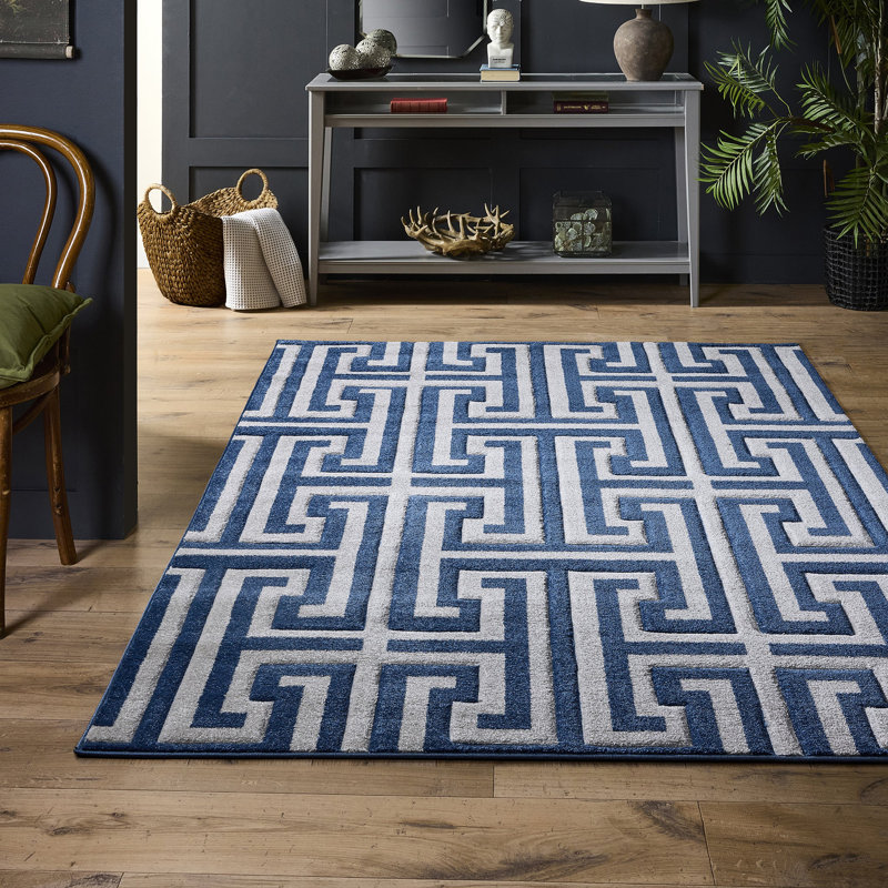 Geometric Area Rug, Rectangle 80 x 150 cm