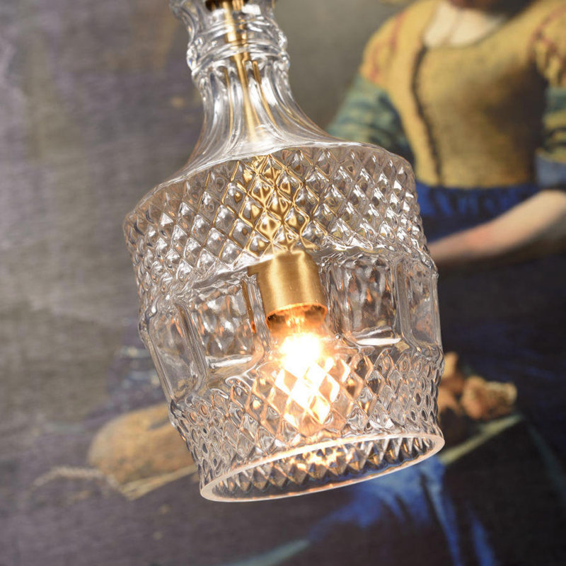 Hinton 1 - Light Brass Lantern Pendant