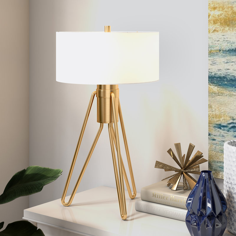 Lampe de table standard 25 po Floyd, Laiton brossé