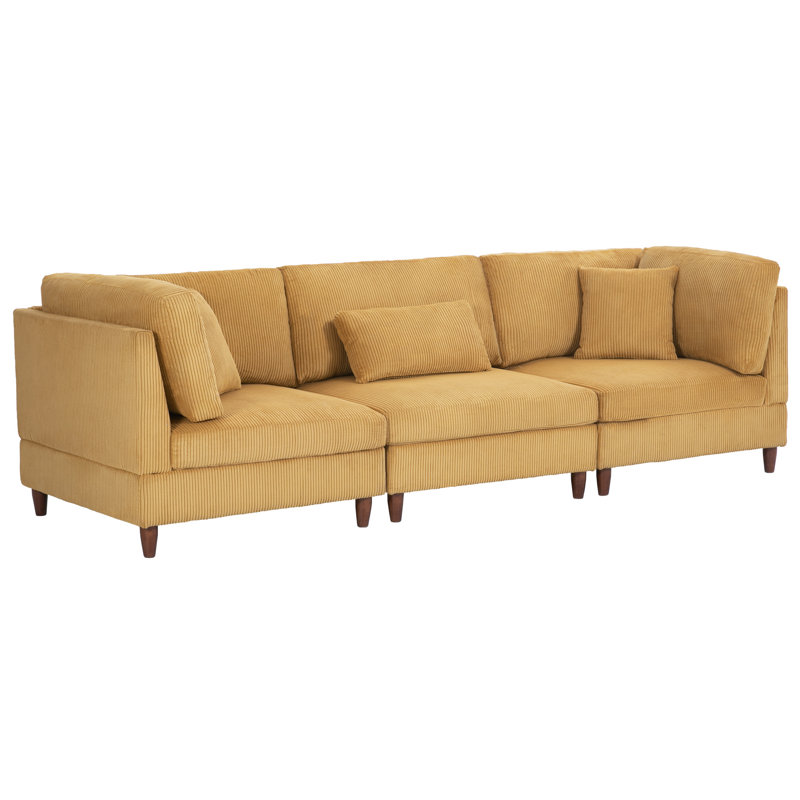 Seemab 305.8Cm Square Arms Sofa, Orange
