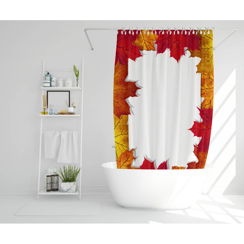 Pomonok Polyester Single Shower Curtain, 168cm H x 168cm W