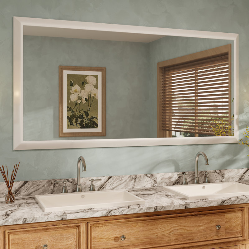 Miroir de meuble-lavabo mural Molly, 60 po x 30 po, Blanc