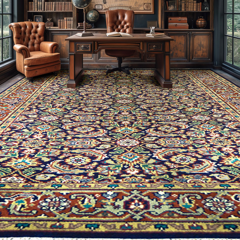 Wool Oriental Area Rug, Runner 2'6" x 10'