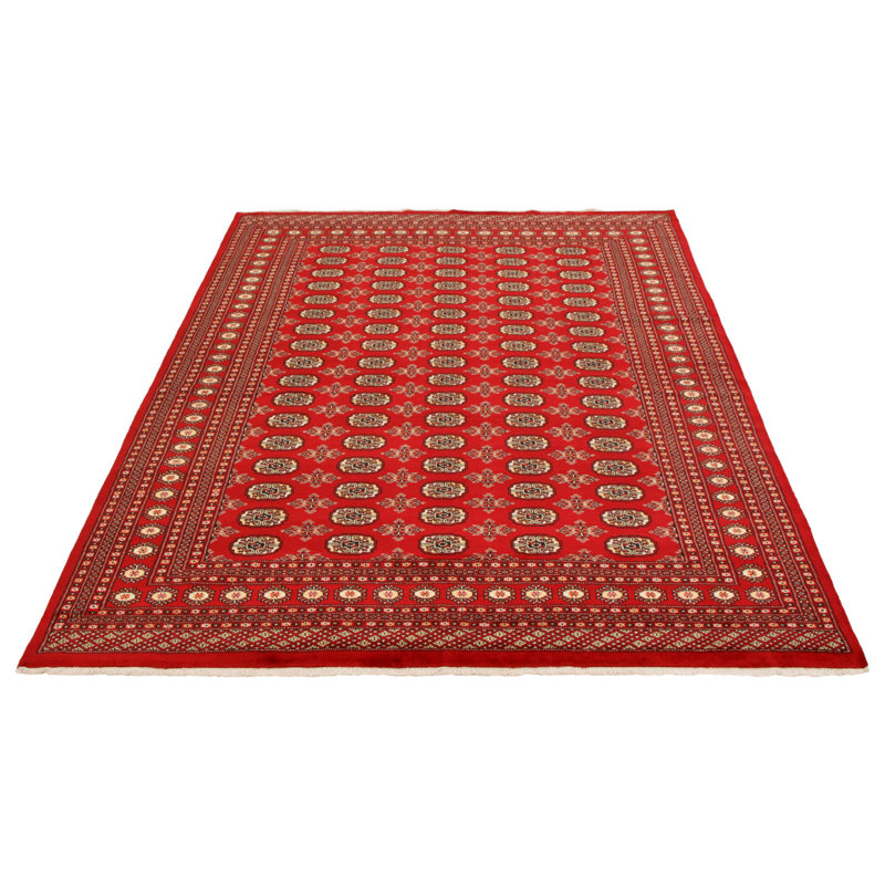 Tapis rouge foncé Finest Peshawar Bokhara 7 pi 11 po x 10 pi 5 po