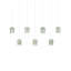 Luminaire suspendu linéaire 7 lumières Polpo-124298726-124298733-126332006