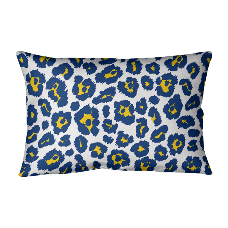 Housse de coussin rectangulaire LA football, Blanc, Simili daim