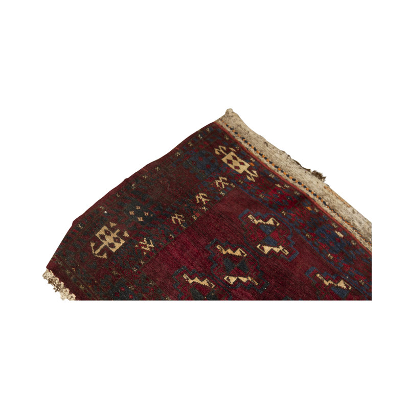 Hand-Knotted High-Quality Red Runner