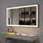 48x24 Inch Led Bathroom Vanity Mirror - Wall Mounted Smart Mirror With 3 Color Lights, Anti-fog Touch Control, Aluminum Frame & Storage Tray, Dual Power Supply-871120054