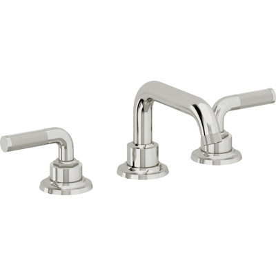 Descanso 8" Widespread Lavatory Faucet with Knurled Handle and ZeroDrain