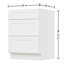 Armoire à 3 tiroirs l 24 po x H 34-1 / 2 po x P 24 po blanc Prêt à assembler (RTA)