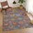 Machine Washable Indoor/Outdoor Chantille ACN2288 Damask Rug-217362867