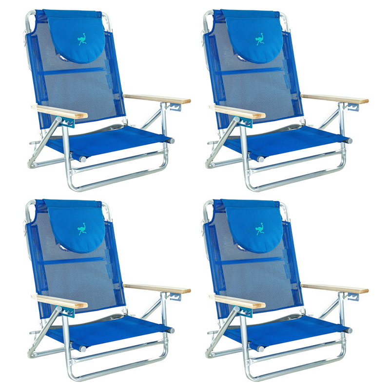 Chaise de plage inclinable