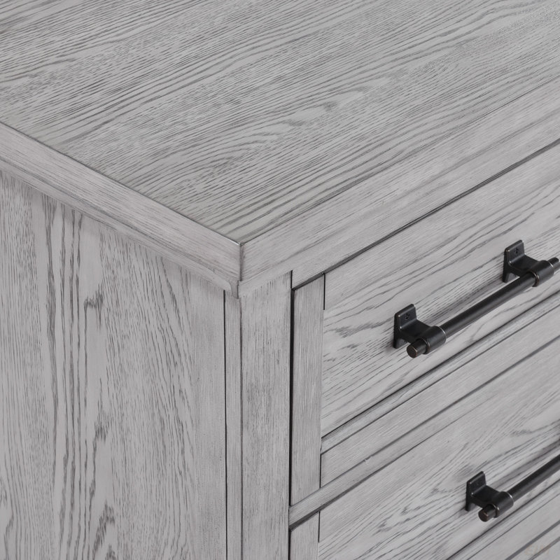 Meuble de chambre contemporain en bois gris clair
