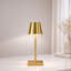 1-Light Gold Metal Table Lamp – 5W Wireless Dimmable Bedside Lamp for Bedroom