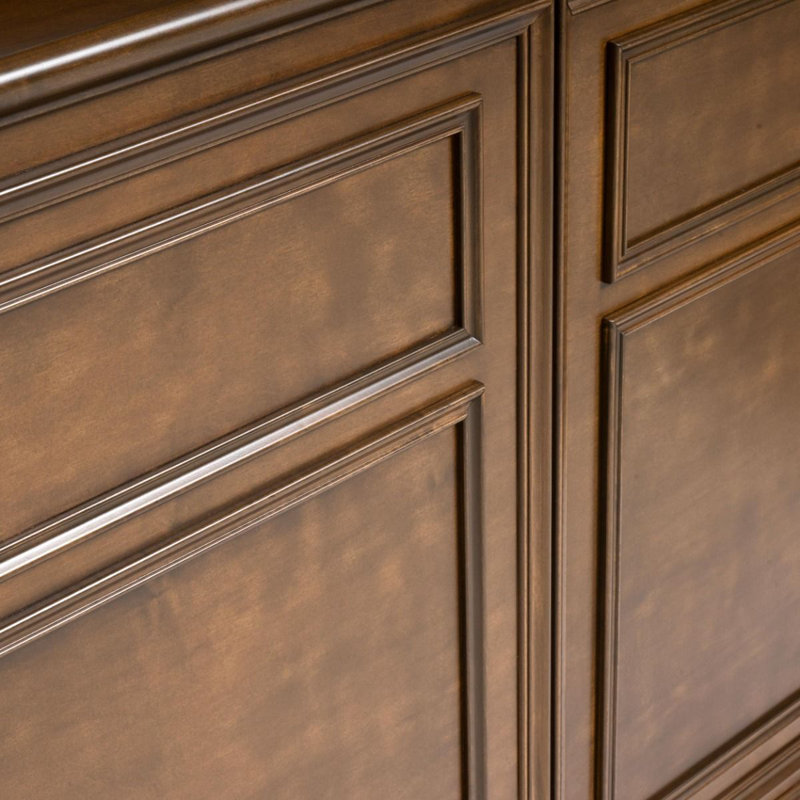 Latitude Solid Wood TV Stand for TVs up to 55", Chestnut