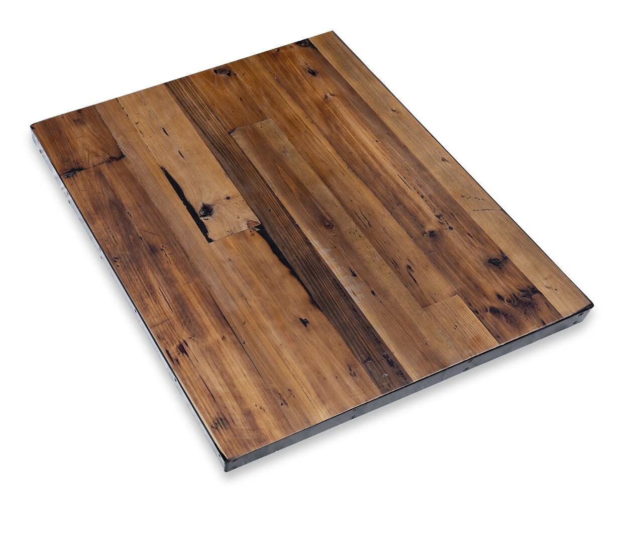 HEIRLOUM Reclaimed Wood Table Top - Rustic Recycled Wooden Piece Perfect  for Signs, Counters, Kitchens, Dining and Coffee Table Tops (Straight Plank