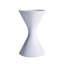 Pot à fleurs en sablier Sceptz Fiberstone - H 24,5 po - blanc-382241699-306765102