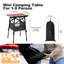 Rectangular Metal Outdoor Camping Table , 30cm cm W 41cm cm D