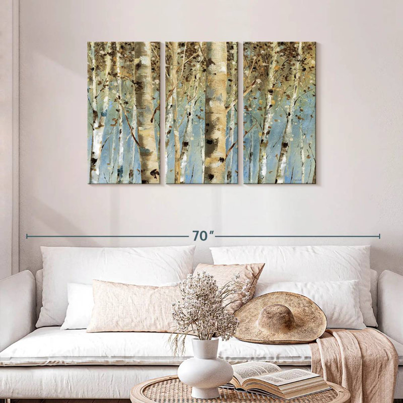 Harnek Birch White Forest I, H 28 po x l 45 po
