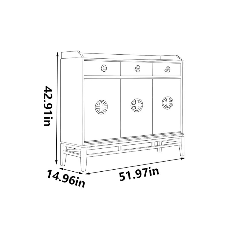 Classic large storage shoe cabinet