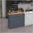 Rolling Kitchen Island With Drop Leaf Wood Breakfast Bar, Farmhouse Kitchen Cart With 2 Drawers, Adjustable Shelves For Dining Room