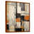 Toile avec cadre flottant brun