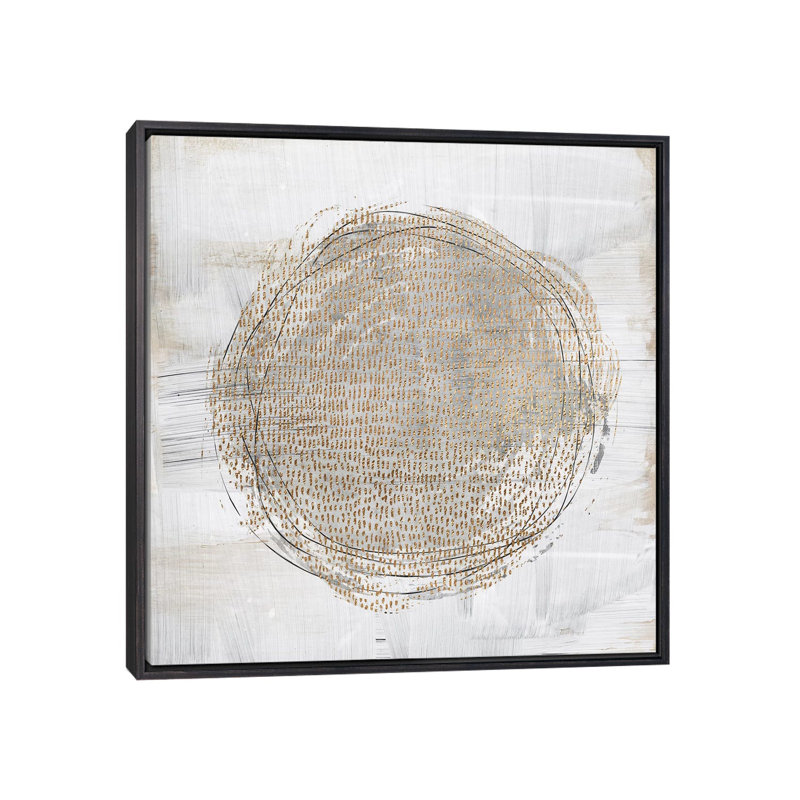«Deep Motion» par Nikki Chu - impression, H 18 po x l 18 po x 1,5 po, Encadrement noir décoloré, Pas de tapis
