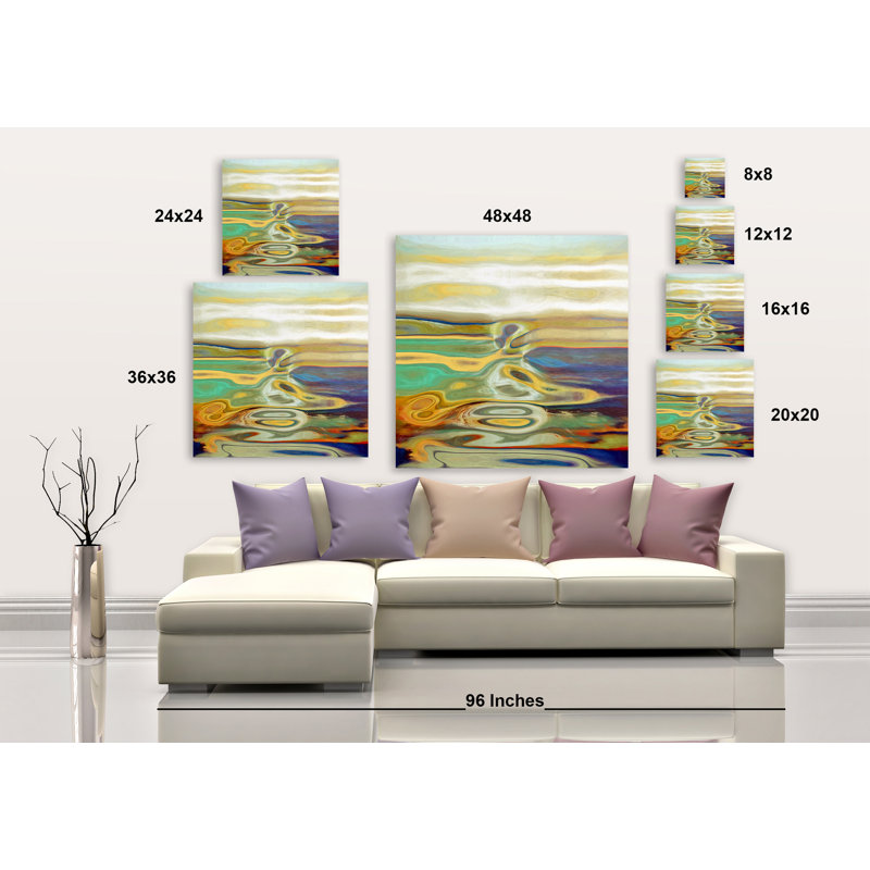 Calm Waters I - Wrapped Canvas Painting, 20" H x 20" W x 1.5" D