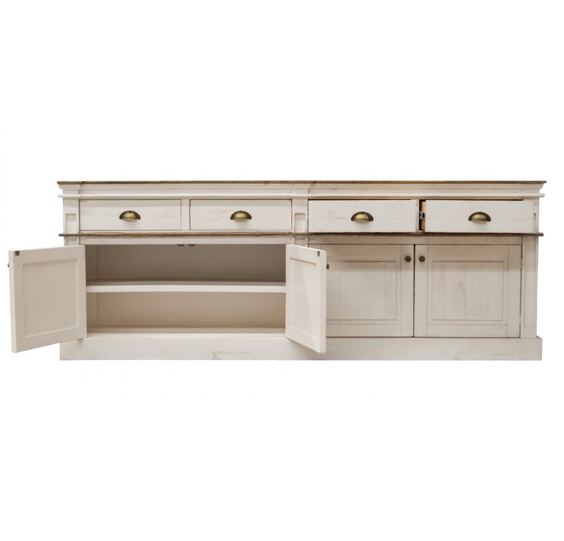 Buffet et huche en bois massif de style rustique-rustique moderne