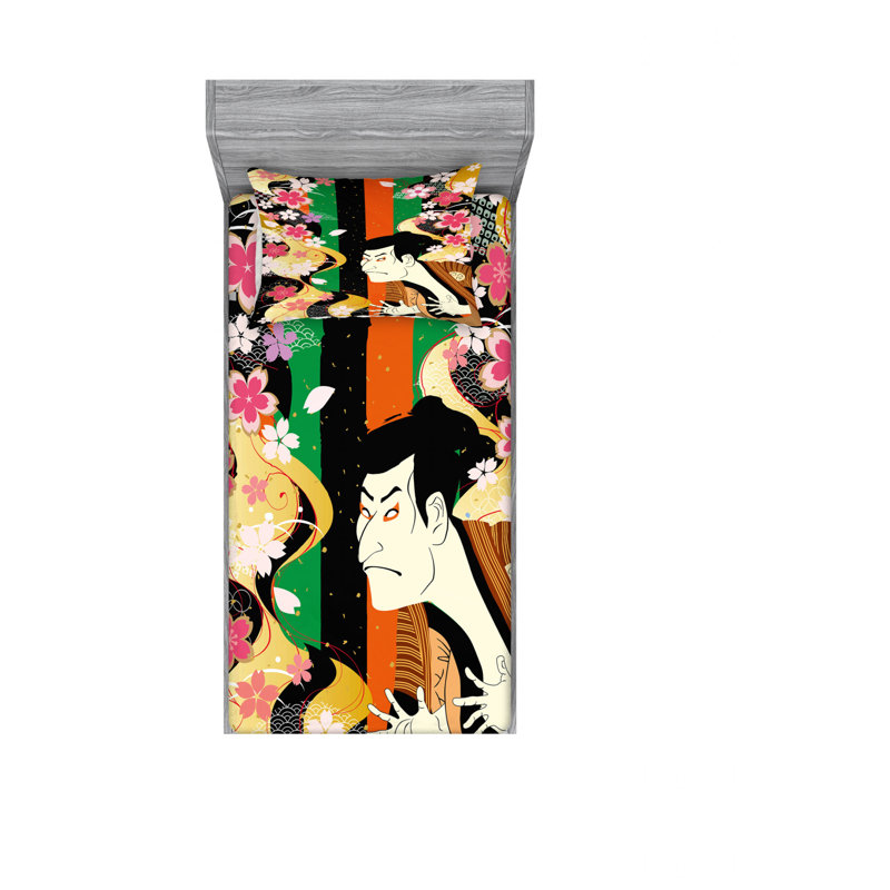Ensemble de draps Fresh Spring Sakura, Ensemble de draps pour lit simple TG avec drap-hou