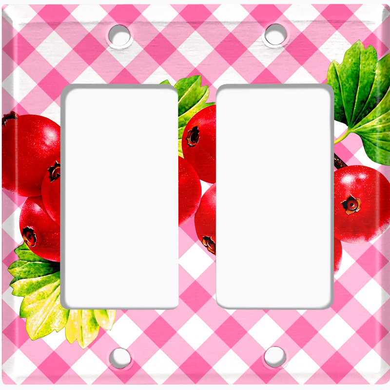 Plaque murale berçante Cranberry Leaf, Rose