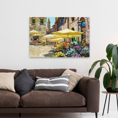Siena Flower Market - Landscapes Europe Flowers Italy Art