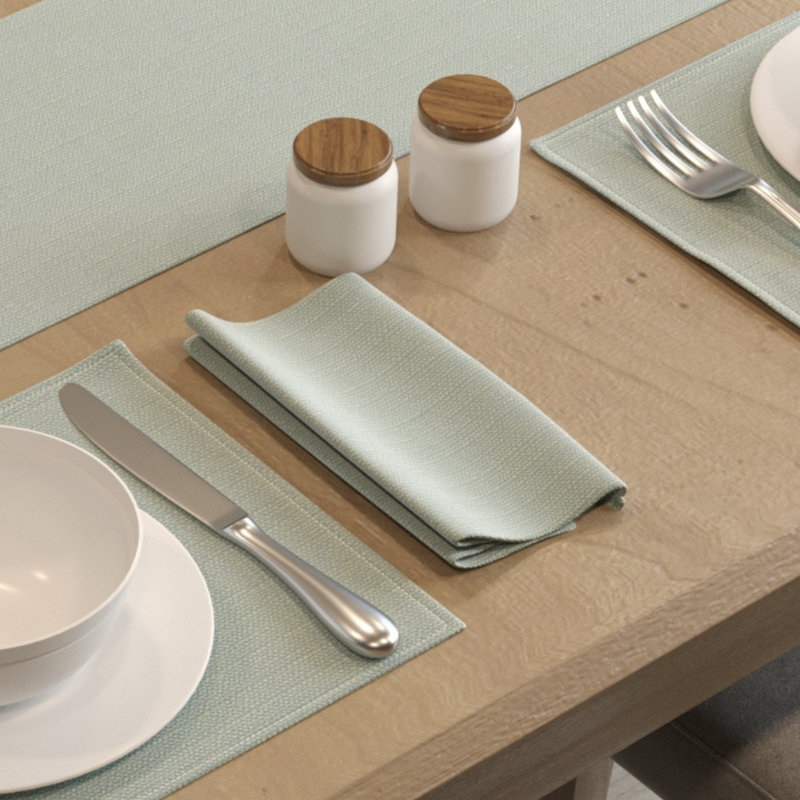 Solid Colour Placemat, Duck Egg Blue