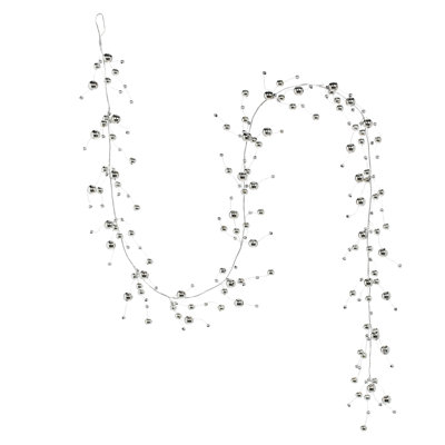 Shiny Beaded Garland - 6 Feet Set Of 2