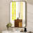 Jyun Safely Rounded Rectangle Metal Bathroom Mirror-92729437-111107342