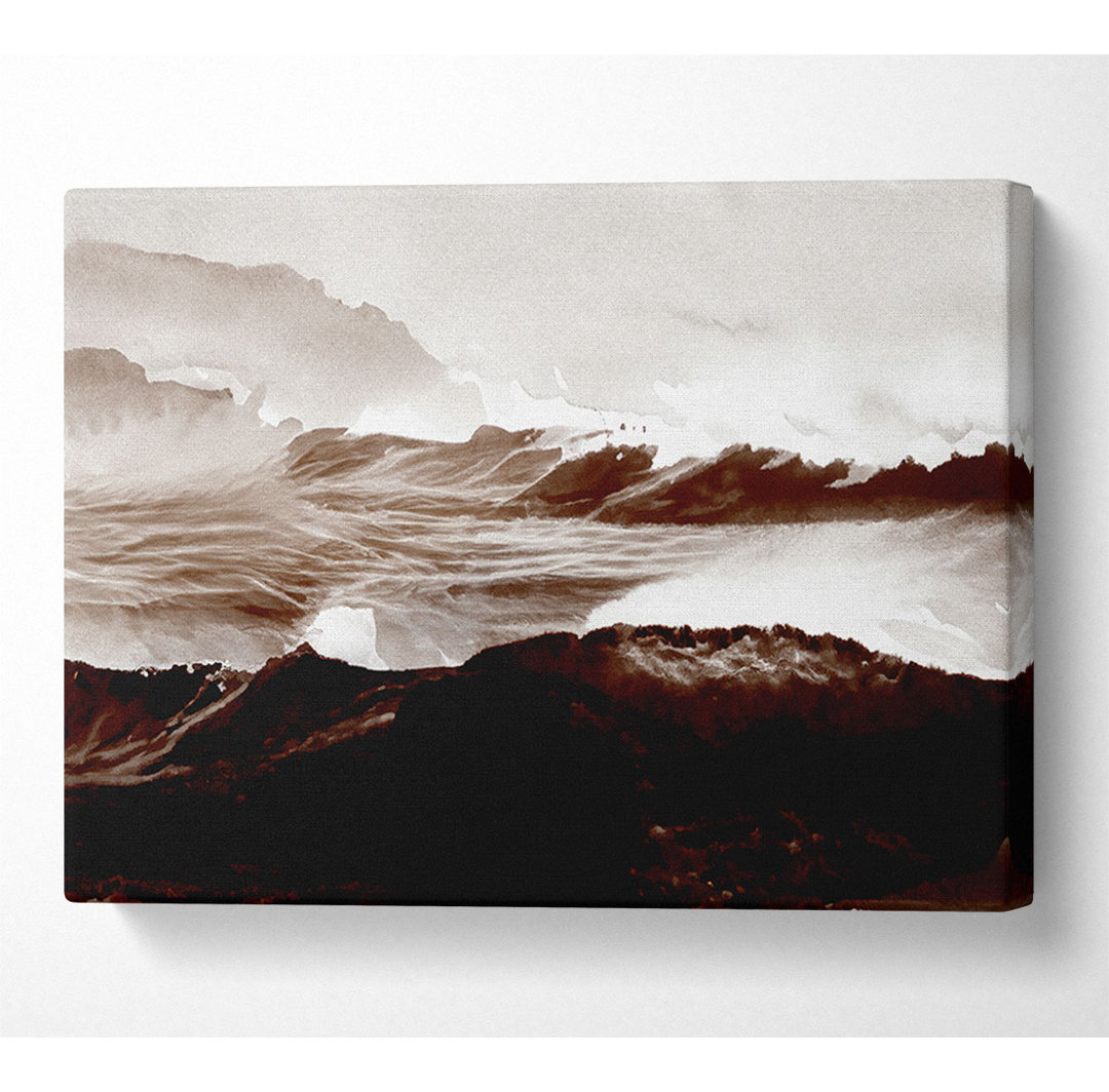 Chocolate Waves Crashing - Kunstdrucke auf Leinwand