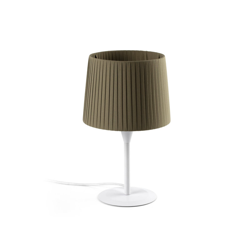 Mini lampe de table Samba, Blanc, Vert, H 17,5 po x l 8,5 po x P 8,5 po