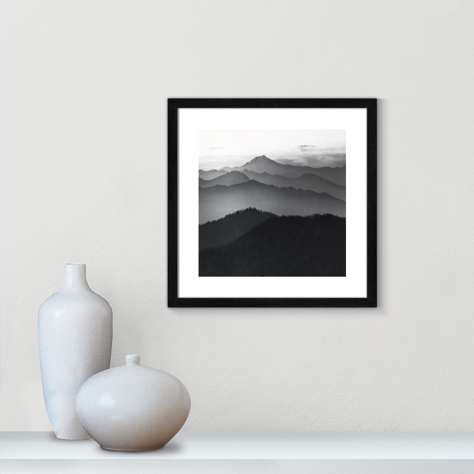 Cascades by Danita Delimont, 17" H x 17" W x 0.75" D, Black Framed