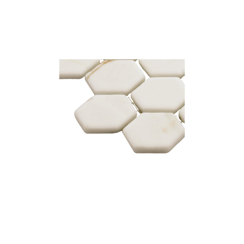 Uptown Glass 1" Hexagon Mosaic (18 PC Per Carton) (16.92 SQFT Per Carton), Posh Spritzer