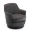 Fauteuil pivotant de 31 po de largeur, fauteuil d'appoint, fauteuil de lecture à faible encombrement-563191478