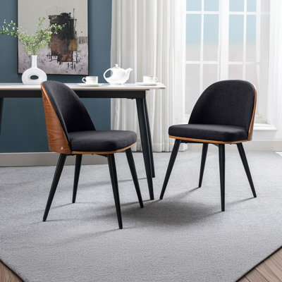 Dobbin Fabric Mid-Century Dining Chair