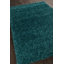 Tapis à poils longs en polyester abstrait tissé à la main bleu sarcelle Heston Authentic-1084557631-1202073110