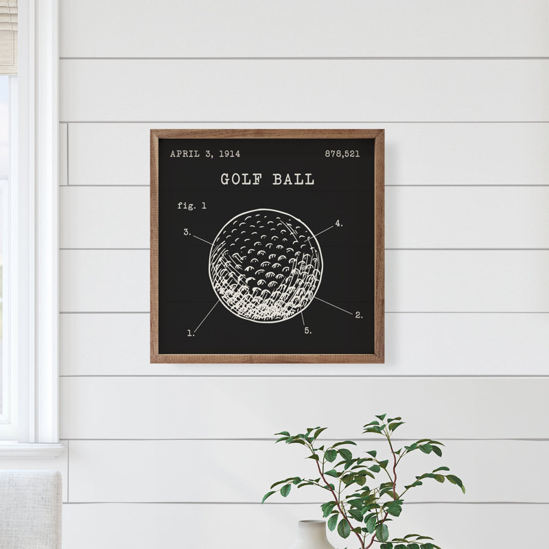 Golf Ball Patent, H 4 po x l 4 po
