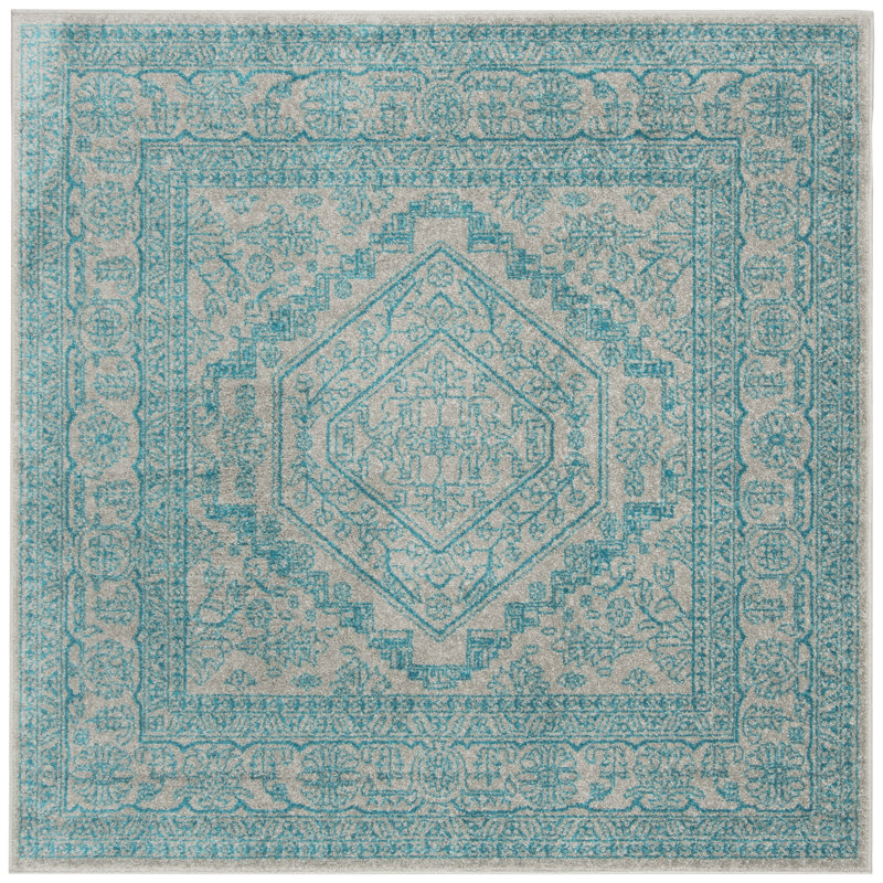 Alisa Performance Oriental Rug, Square 6'