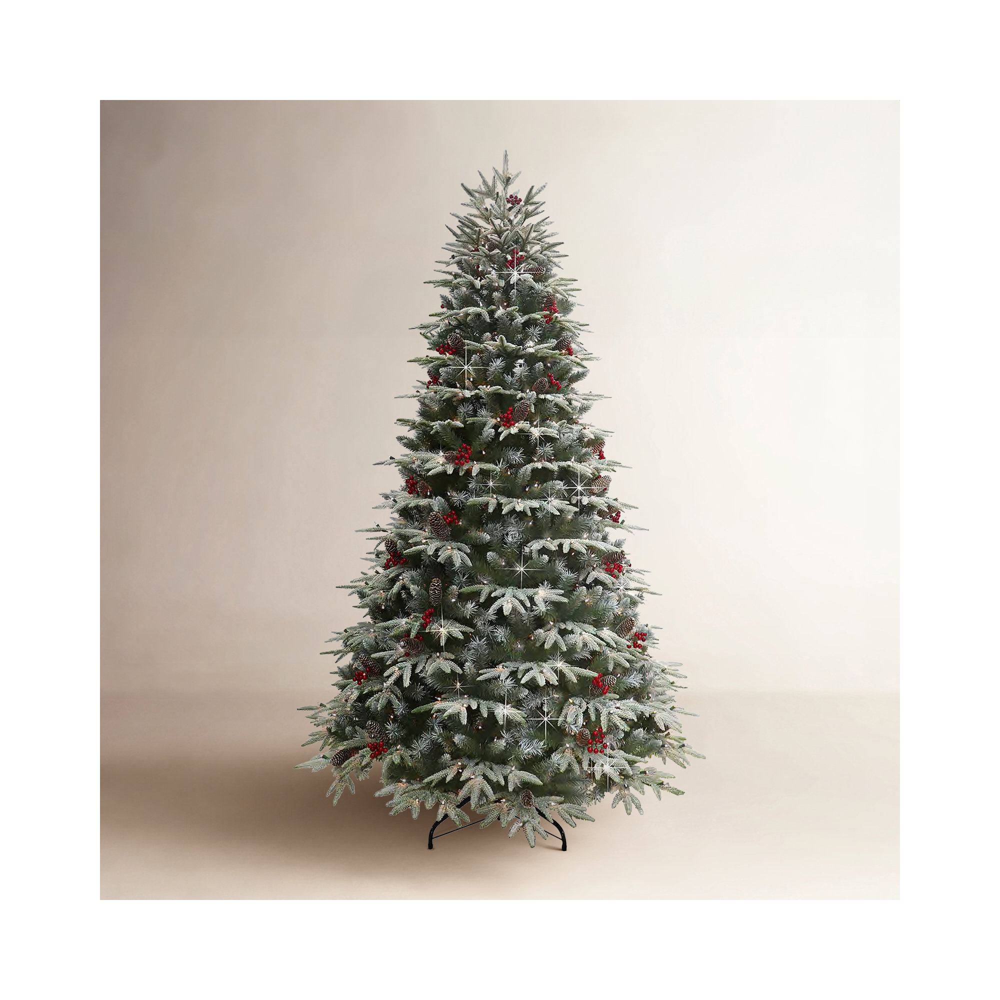 78' Lighted Artificial Fir Christmas Tree